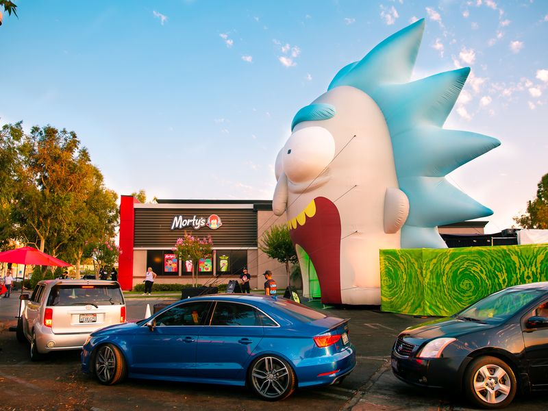 See Rick and Morty Wendy's popup installation Ad Age